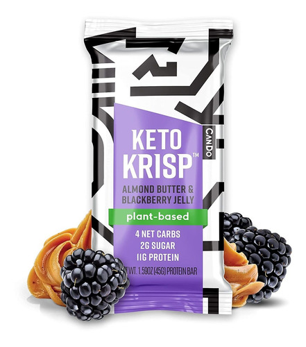 Cando Keto Krisp - Keto Snack Keto Bars (paquete De 12, Mant