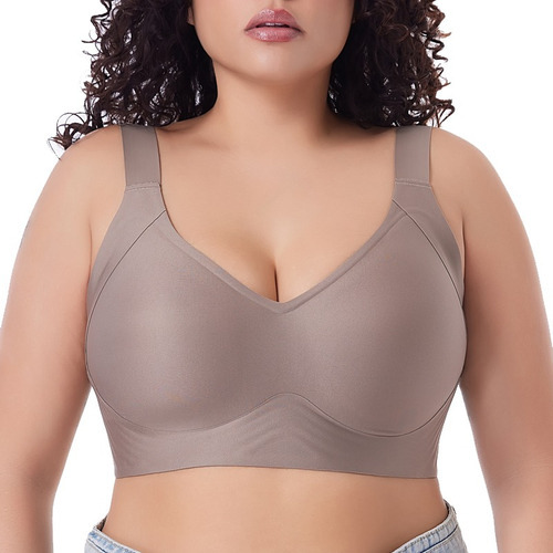 Sin Costuras De Talla Grande Brasier Push Up Sin Varilla .