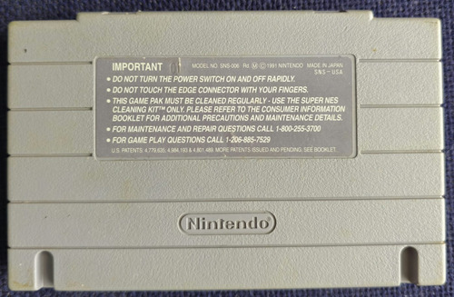 D Force Super Nintendo Snes (Usado)