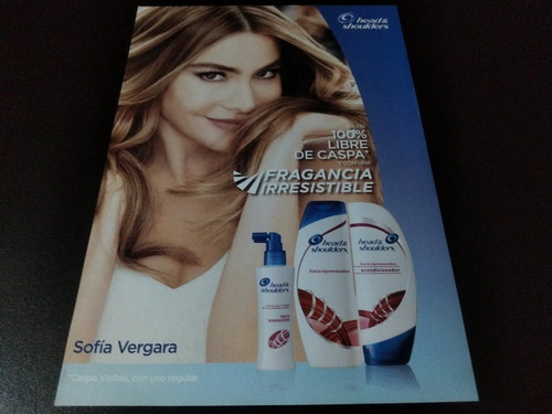(pf413) Publicidad Sofia Vergara * Head & Shoulders (Usado)