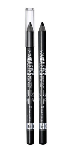 Imagen 2 de 5 de Delineador De Ojos Rimmel Scandaleyes Waterproof Kohl Kajal