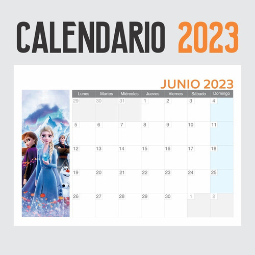 Imagen 2 de 6 de Calendario 2023 Dibujos Disney A4 - Animeras