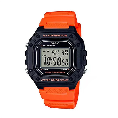 Reloj Casio Digital W218h Alarma Calendario Cronometro
