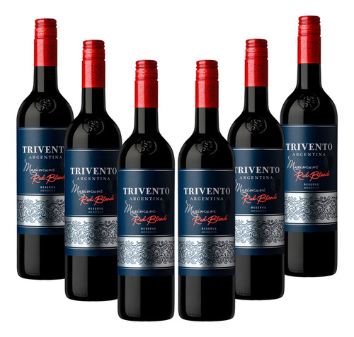 Vino Maximun Red Blend Trivento Reserve 750ml Caja X6u