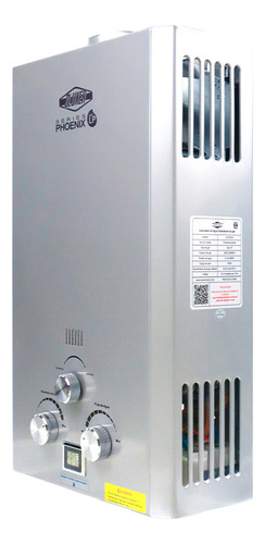 Boiler De 1.4 Servicios 8l Por Minuto Gas Lp Series Phoenix Color Plateado Tipo de gas GLP