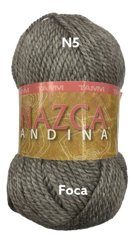 Estambre Nazca Andina 100 Grs 60% Ac 20 Lana 20% Baby Alpaca Color 6805 Foca