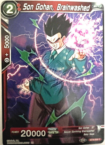 Cartas Dragon Ball Son Gohan Brainwashed Holo Bt8