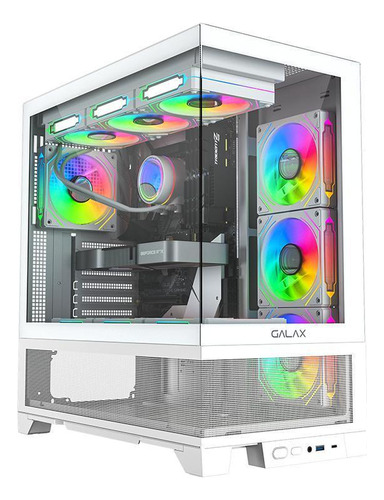 Gabinete Galax Centaurus White Atx Frontal Vidro Sem Fan