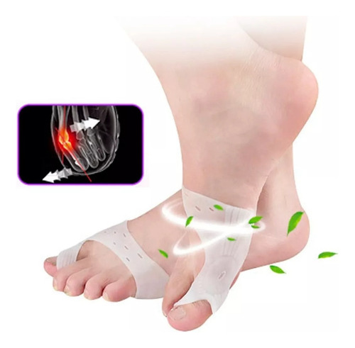 Duo Corrector Silicona Juanete Hallux Valgus Separador Dedo