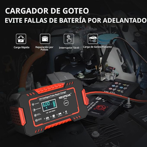 Nexpeak Nc101 Cargador De Batería De Automóvil 12 V 6 A