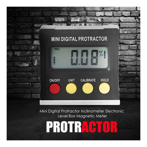 A Horizontal Angle Meter Protractor Inclinometer