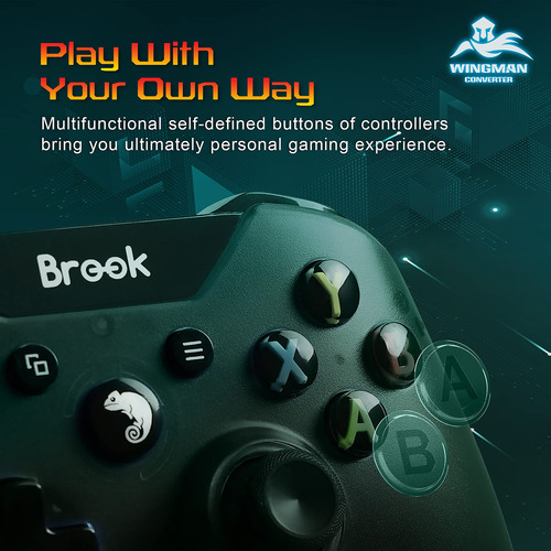Conversor Brook Wingman A Ps2 De Controles Xb Ps5 Ps4 Ps3 Ne