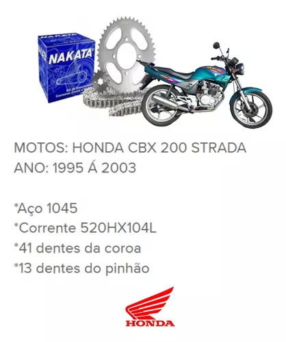 Kit Relação CBX 200 Strada 1995/2002 Allen - AL Moto Parts