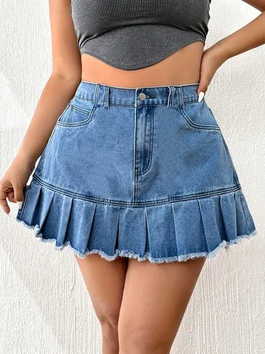 Pollera mini de jeans new arrivals
