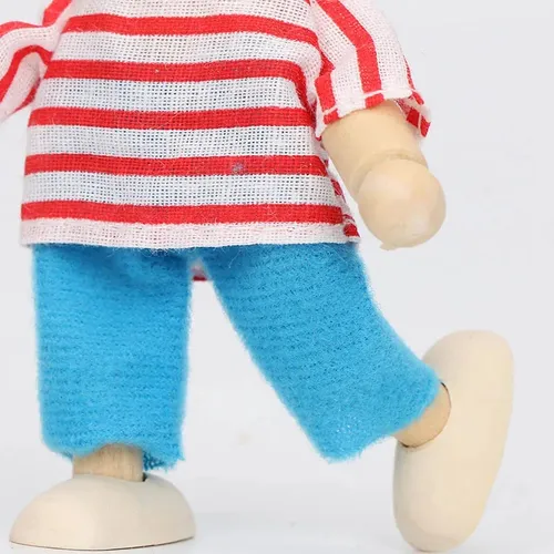 Familia De Madera Muñecos Para Casa De Muñeca Juguete