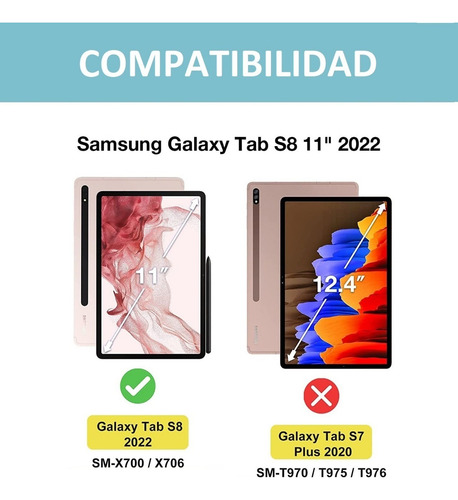 Funda Protector 360 + Lapiz Táctil Samsung Tab S8 11 Sm-x700