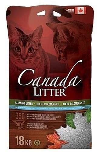 Arena Sanitaria Aglomerante Canada Litter 18 Kg