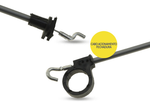 Cabo Fechadura Com Trava Porta Vw Gol 1998 1999 2000 2001