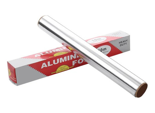 6 Rollo Aluminio 10 Metros  C/u/ Papel Aluminio Alimentos 