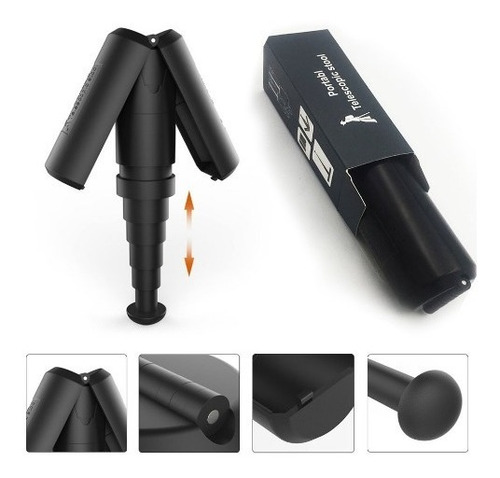Imagen 2 de 3 de Asiento Plegable Telescopico Liviano Portátil Nuevo Tec-pro