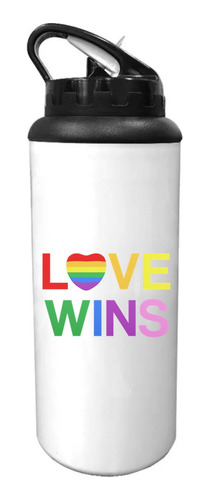 Botella Deportiva Hoppy Personalizado Love Wins