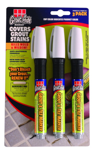 Grout-aide - Marcador Lechada Y Azulejos, Color Negro (...