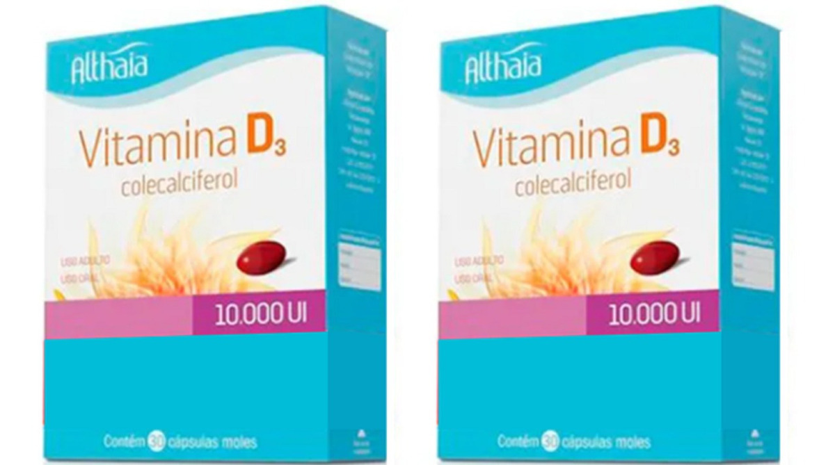Kit 2 Vitamina D 10 000ui Althaia 30 Comprimidos Mercado Livre