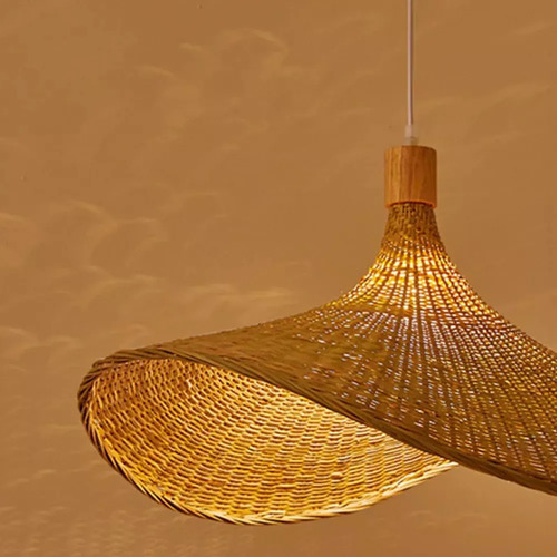 Luces Colgantes De Mimbre De Estilo Nórdico Moderno