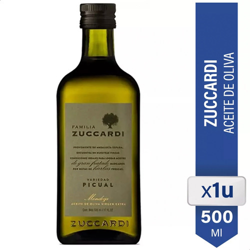 Aceite Oliva Familia Zuccardi Picual 500ml - Flia Zuccardi