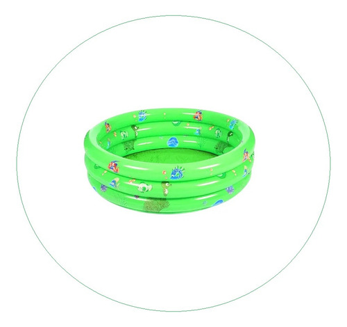 Piscina Inflable Plástico Bebe 3 Anillos 140 X40 Cms Verano