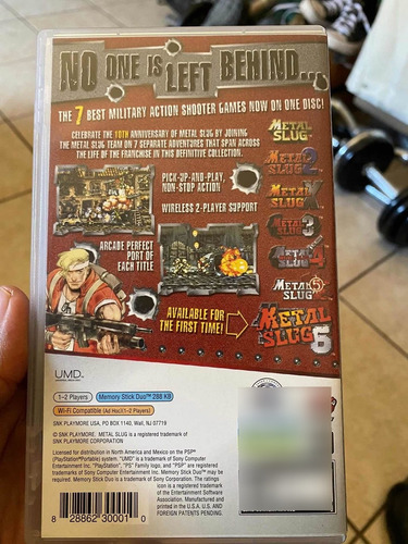 Metal Slug Anthology Psp (Usado)