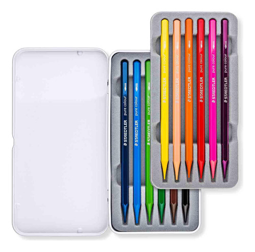 Lápis Integral Aquarelavel Pure Colour Staedtler 12 Cores