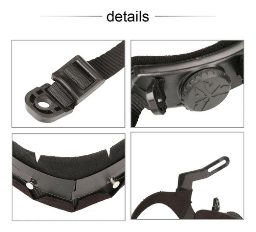 Kit Forro Ajustable Para Casco Táctico Con Bloqueo De Cabeza