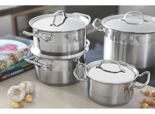 Cacerola Tramontina Professional 16cm 1.4L color plata