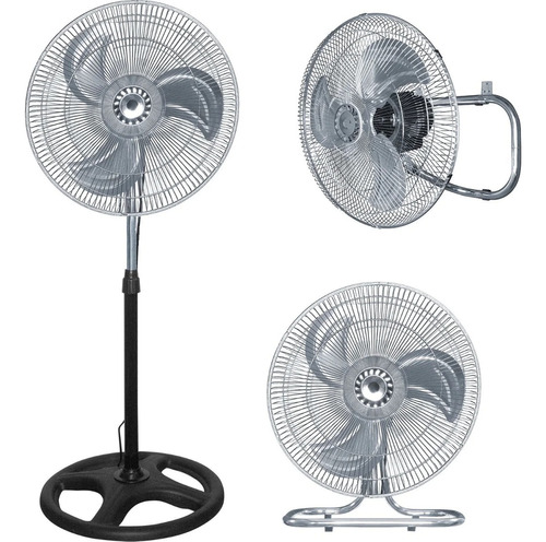 Ventilador 3 En 1 Con 3aspas De Metal,de Pie Pared Piso,18''