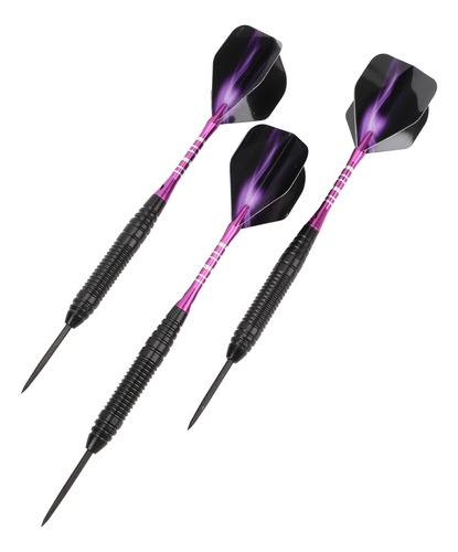 Conjunto Profissional De Dardos De Metal Violeta Para Dardos