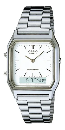 Casio aq 230 clearance silver