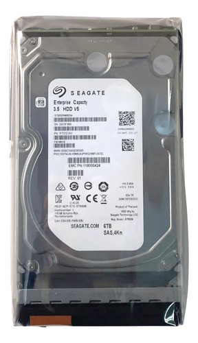 Hd Emc 6tb 7.2k 3,5 Sas 12gbps 005052431 005053118 005053119 Novo @ Prateado
