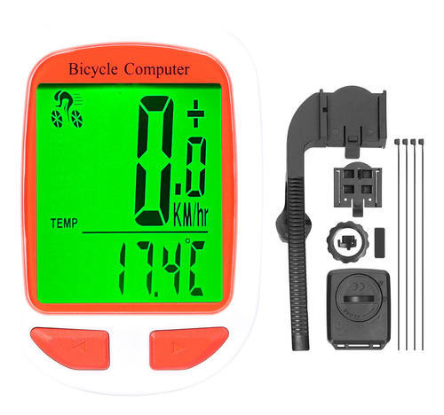 Computadora Bici Inalámbrica Led Velocímetro Odómetro Multif