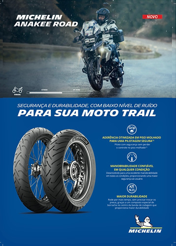 Par Pneu Michelin Anakee Road 120/70r19 + 170/60r17 R1250gs