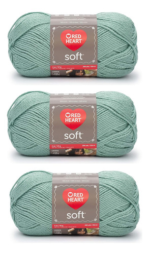 Bulk Buy:  Soft Yarn (3-pack) Seafoam E728-9520