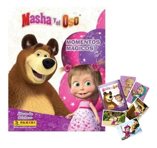 Pack Álbum Masha Y El Oso + 50 Sobres.