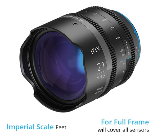 Lente Cine Irix Cine 21mm T1.5 De Grande Angular Para Câmera