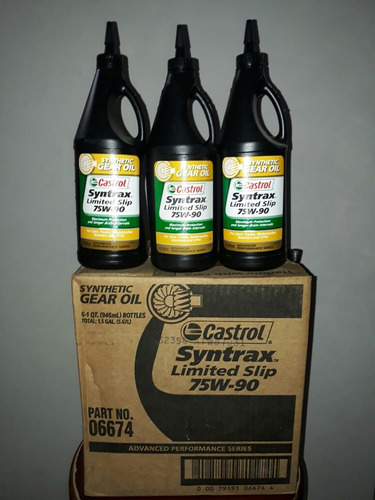 Aceite Sintético Castrol Syntrax 75w-90 Importado Usa