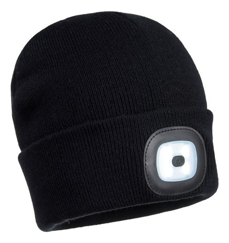 Beanie Con Doble Led Recargable Usb Portwest B028