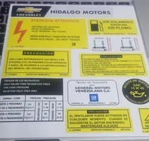 Comprar Kits De Calcomanías Precaución\u002Fservicio Chevrolet Corsa