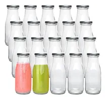 Comprar Botellas De Vidrio De 12 Oz, Botellas De Leche De Vidrio Tra