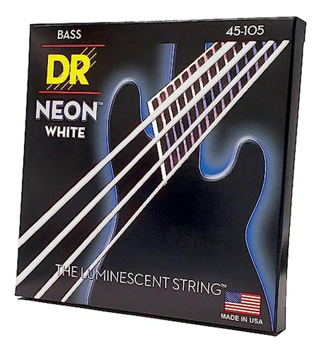Dr Strings Nwb-45 dr Neón 4 cuerdas Para Bajo, Medio, Color 