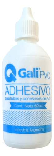 Adhesivo Para Caño Pvc Gali 60 Cc Unidad