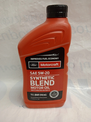 Aceite 5w20 Semi-sintético Motorcraft Original  